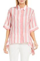 Women's Vince Camuto Oversized Stripe Shirt - Coral