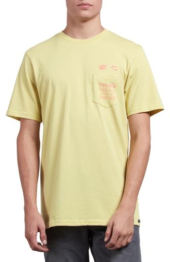 Men's Volcom Luxxxury Graphic Pocket T-shirt - Yellow