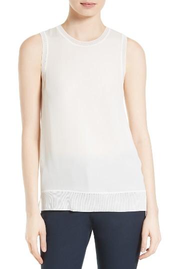 Women's Theory Lewie Silk Georgette Combo Top