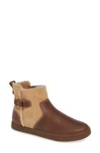 Women's Olukai Pehuea Pa'i Genuine Shearling Sneaker Boot .5 M - Brown