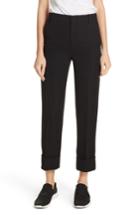 Women's Vince Cuffed Ankle Trousers - Black