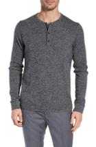 Men's Nordstrom Signature Cashmere Henley - Black