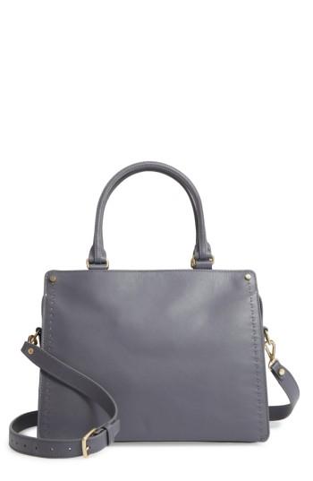 Treasure & Bond Logan Leather Satchel - Grey