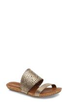 Women's Klub Nico Ginette Perforated Slide Sandal M - Metallic