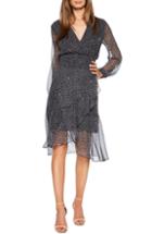Women's Bardot Sally Faux Chiffon Wrap Dress - Black