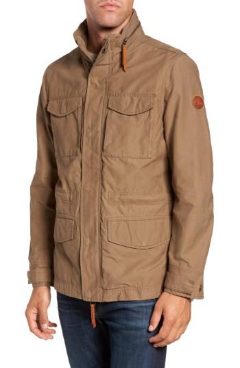 Men's Timberland Mt. Davis M65 Waxed Canvas Jacket, Size - Brown