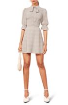 Women's Reformation Cassie Tie Neck Minidress