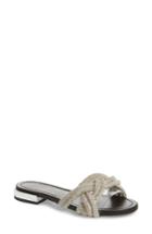 Women's Schutz Lindy Braided Slide Sandal .5 M - White