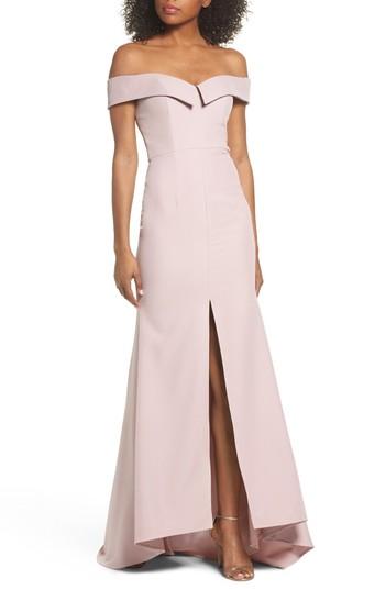 Women's Jarlo Autumn Off The Shoulder Gown - Pink