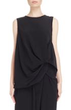 Women's Y's By Yohji Yamamoto Button Back Sleeveless Blouse - Black