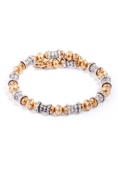 Women's Alex And Ani Two Tone Wrap Bracelet