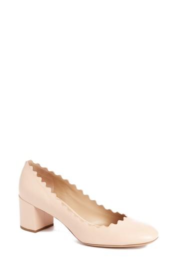 Women's Chloe Lauren Scalloped Pump Us / 34eu - Beige