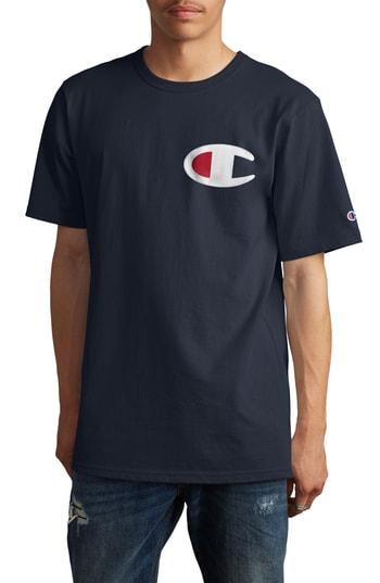 Men's Champion Elevated C-patch T-shirt - Blue
