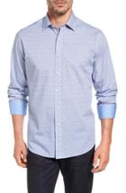 Men's Bugatchi Classic Fit Marble Print Sport Shirt