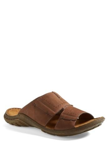 Men's Josef Seibel 'logan 21' Slide Sandal -14.5us / 47eu - Brown