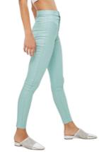 Women's Topshop Joni Shimmer Skinny Jeans X 30 - Green