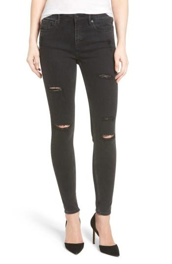 Women's Vigoss Marley Ripped Skinny Jeans - Black