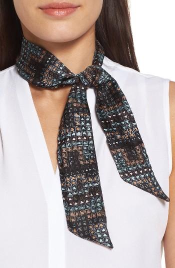 Women's Echo Dash Dash Skinny Silk Scarf