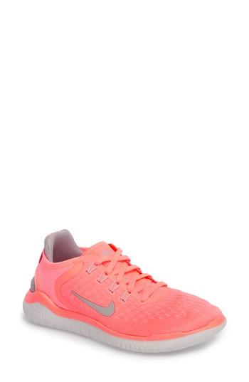 Women's Nike Free Rn 2018 Running Shoe M - Coral