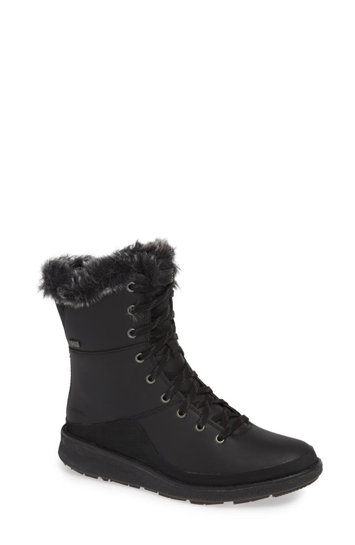 Women's Merrell Tremblant Ezra Waterproof Bootie .5 M - Black
