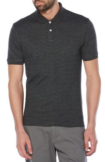 Men's Original Penguin Snowflake Jacquard Polo, Size - Black