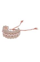 Women's Nakamol Design Crochet Crystal & Freshwater Pearl Bracelet