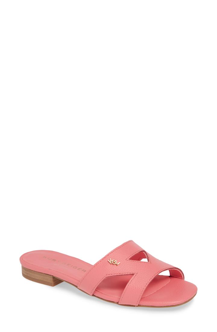 Women's Kurt Geiger London Odina Cutout Slide Sandal M - Pink