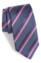 Men's Hugo Boss Stripe Silk Tie, Size - Pink