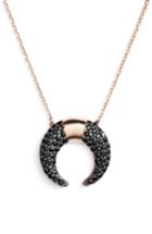 Women's Anuja Tolia Crystal Crescent Pendant Necklace