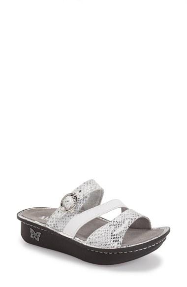 Women's Alegria 'colette' Platform Sandal -5.5us / 35eu - Metallic