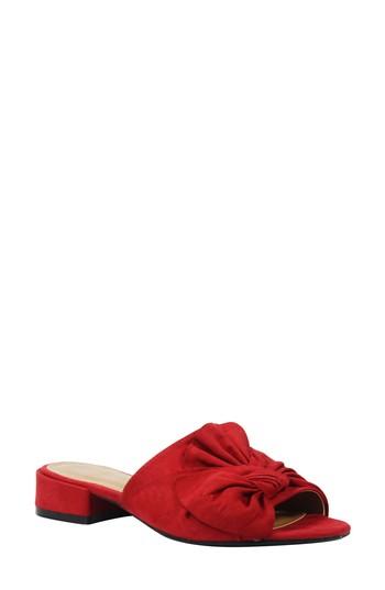 Women's J. Renee Sattuck Slide Sandal .5 B - Red