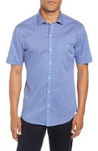 Men's Zachary Prell Prashant Fit Sport Shirt, Size Small - Blue