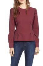 Women's Dolan Effie Pintucked Flutter Sleeve Blouse