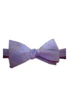 Men's Lazyjack Press Mullet Reversible Silk Bow Tie, Size - Blue