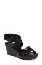 Women's Charles By Charles David Vote Wedge Sandal M - Black