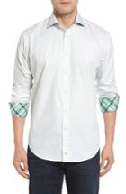 Men's Thomas Dean Classic Fit Neat Floral Print Sport Shirt