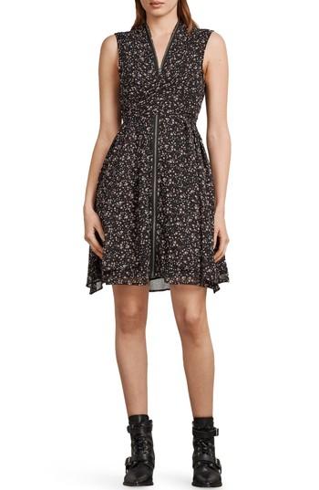 Women's Allsaints Jayda Pepper Floral Print Dress - Black