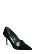 Women's Manolo Blahnik Decebalo Pump Us / 37eu - Green