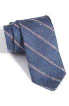 Men's Nordstrom Men's Shop Armstrong Stripe Silk Tie, Size - Black