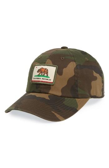 Men's American Needle Badger Slouch - California Ball Cap - Green