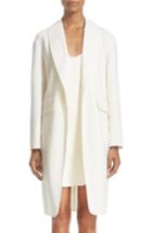 Women's Alexander Wang Oversize Stretch Wool Coat - White