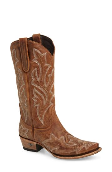 Women's Lane Boots Saratoga Western Boot .5 M - Red
