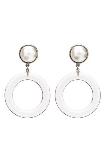 Women's Ben-amun Large Imitation Pearl Clip Earrings