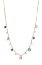 Women's Meira T Multicolor Stone & Diamond Necklace