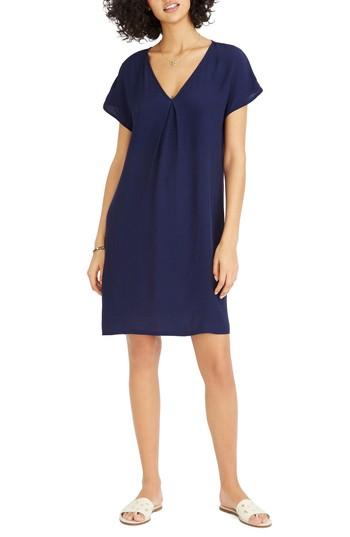 Women's Madewell Moment Shift Dress, Size - Blue