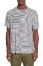 Men's Ovadia & Sons Raw Edge Stripe T-shirt, Size - Black
