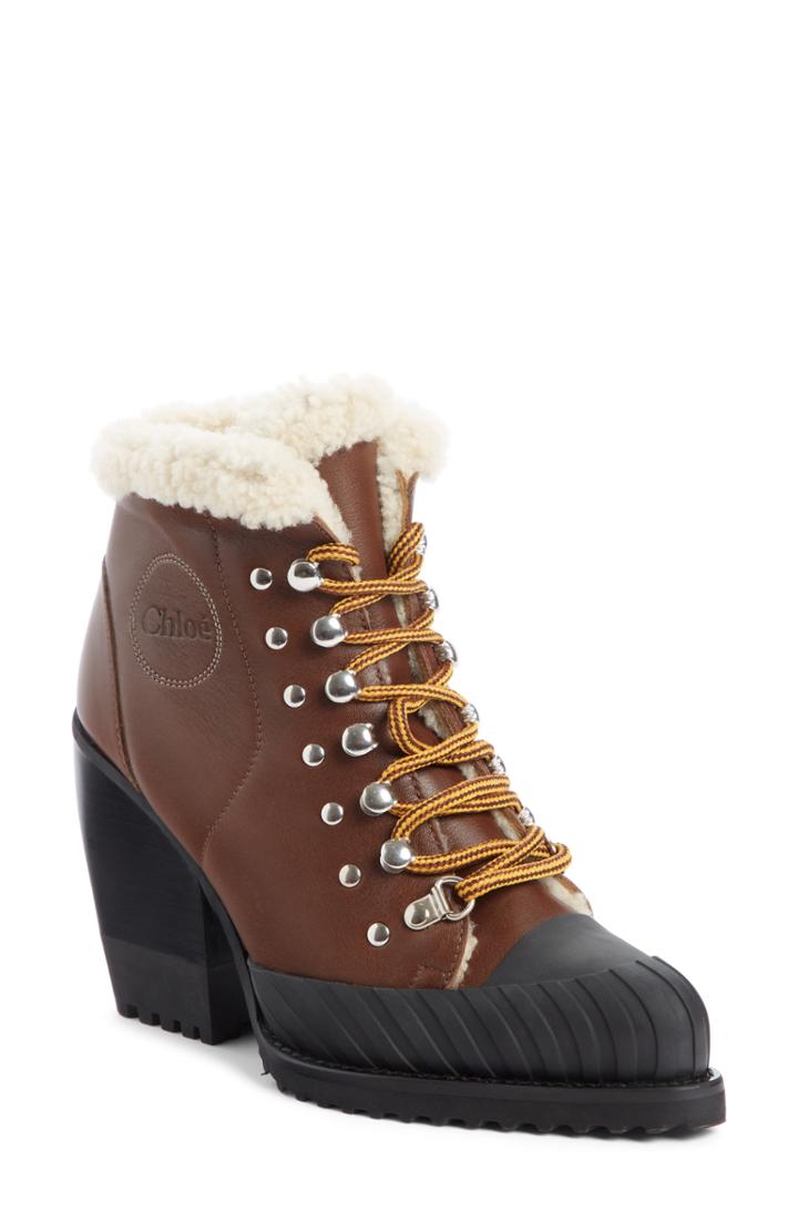 Women's Chloe Rylee Genuine Shearling Lined Hiking Boot Us / 35eu - Brown