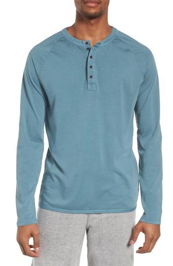 Men's M.singer Long Sleeve Henley - Green