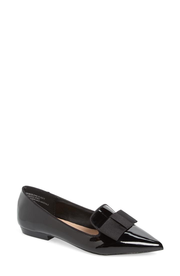 Women's Kensie Madeleine Pointy Toe Flat .5 M - Black