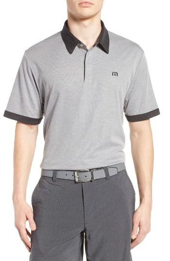 Men's Travis Mathew Hills Pique Polo, Size - Grey